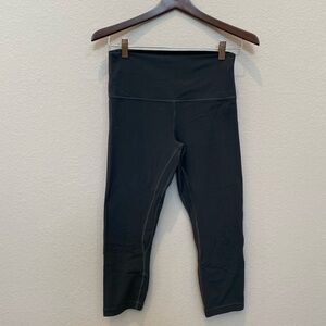 Lululemon Grey Cropped Align Leggings Size 8